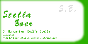 stella boer business card